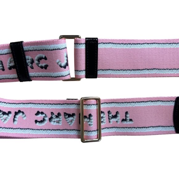 MARC JACOBS The Icing Thin Webbing Bag Strap In Pink NWOT - Picture 7 of 8